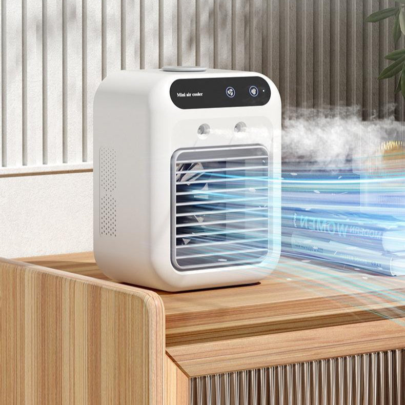 Portable Air Conditioner | USB Mini Air Cooler Fan with Water Tank – Ideal for Room, Office, Desk & Travel Use